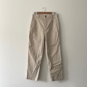 Everlane Straight Leg Relaxed Fit Beige Full Length Chinos Khaki Pants Size 8